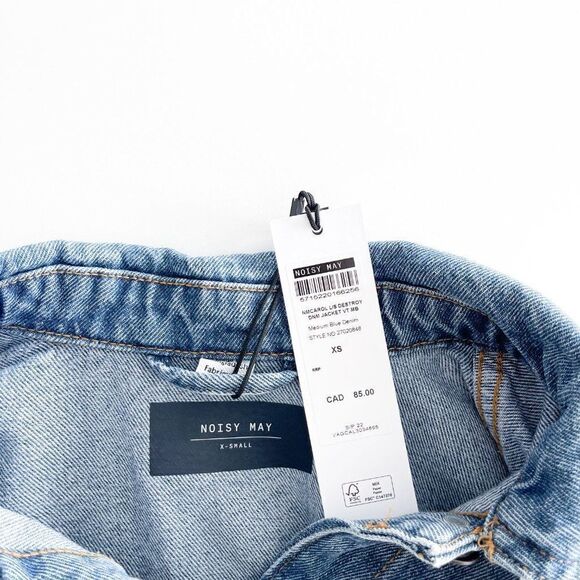 Noisy May // Carol Destory Denim Jacket // Size XS // BNWT - Picture 3 of 7